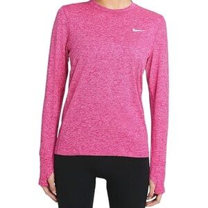 Nike Heathered Pink Long Sleeve Top size XS
